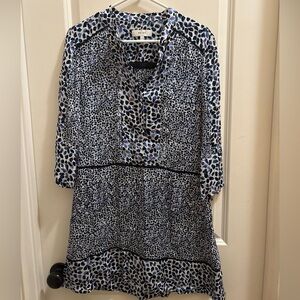 Reiss Anush Lightweight Mini Dress Women’s US Size 6 Red & Blue Classic Floral